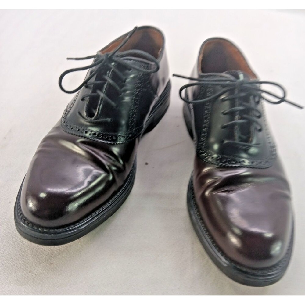 Bostonian Impression Dress Saddle Dress Shoes Men's Size 10.5 D Burgundy/Black